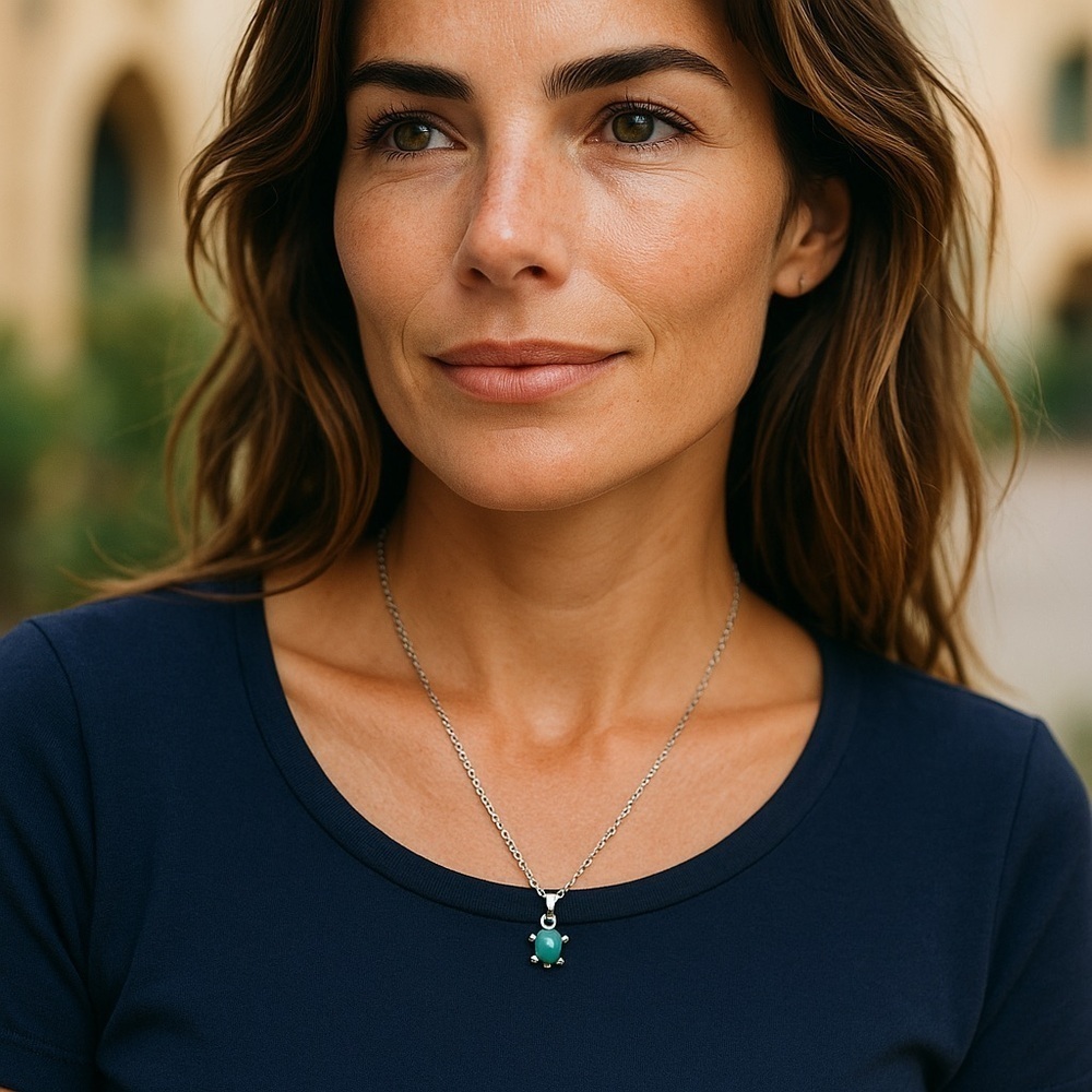 ❄️ Plunder | Turtle Necklace Turquoise Silver Chain